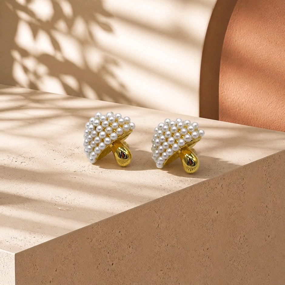 Topo honguito mini perlas