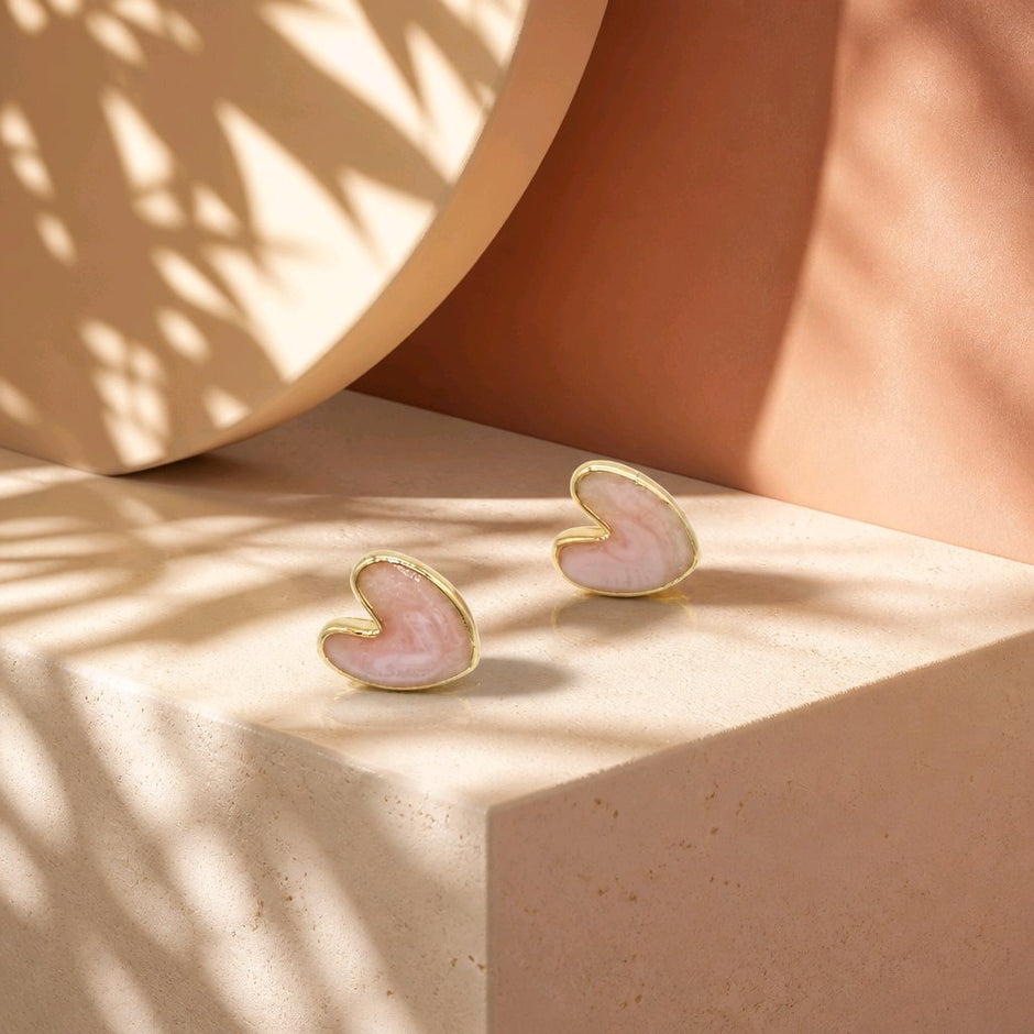 Topo corazón rosado