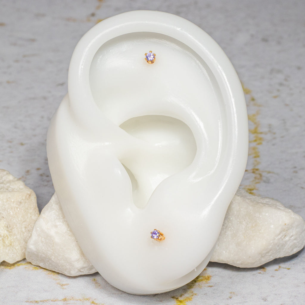 Topo zircón (2mm) Lila