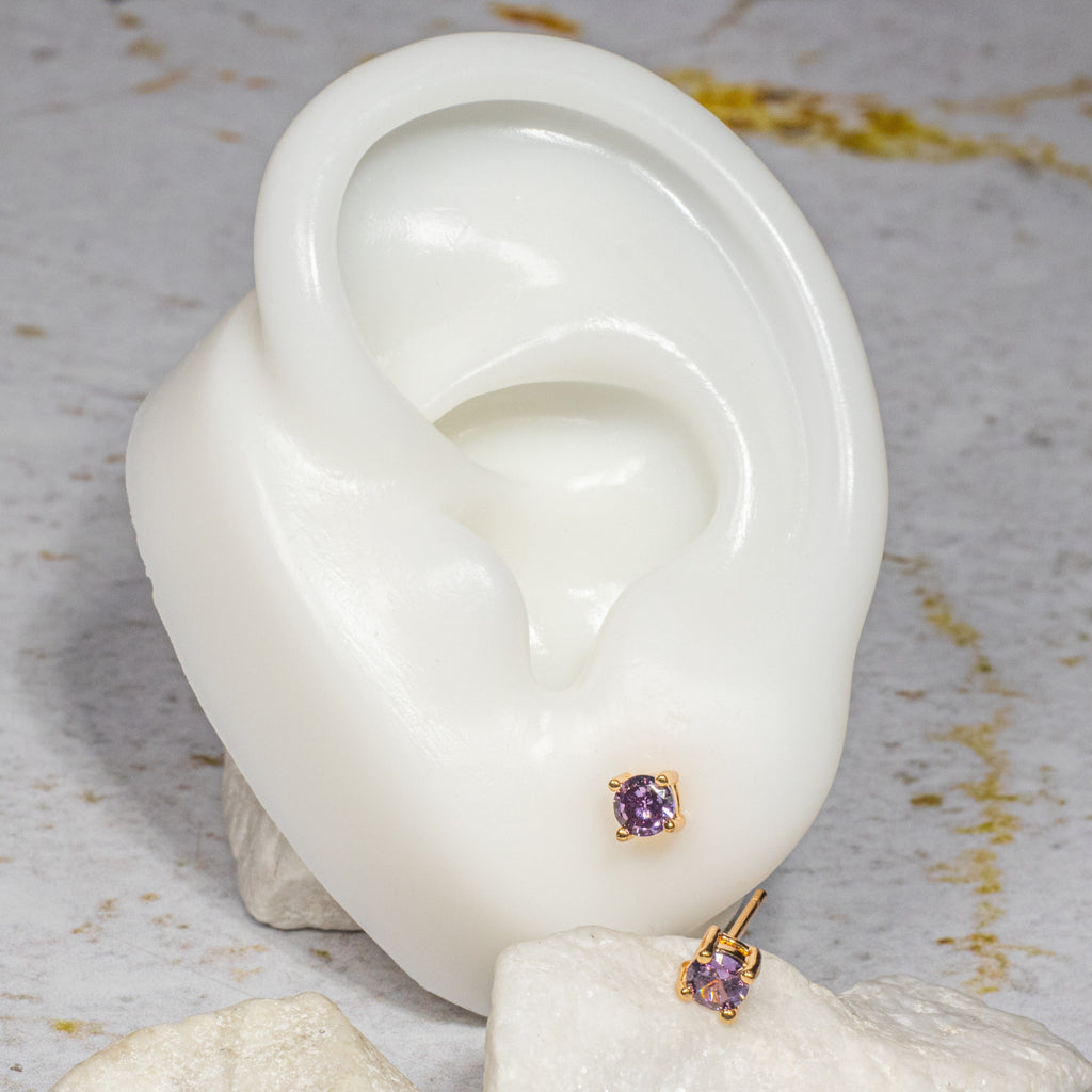 Topo zircon (4mm) lila