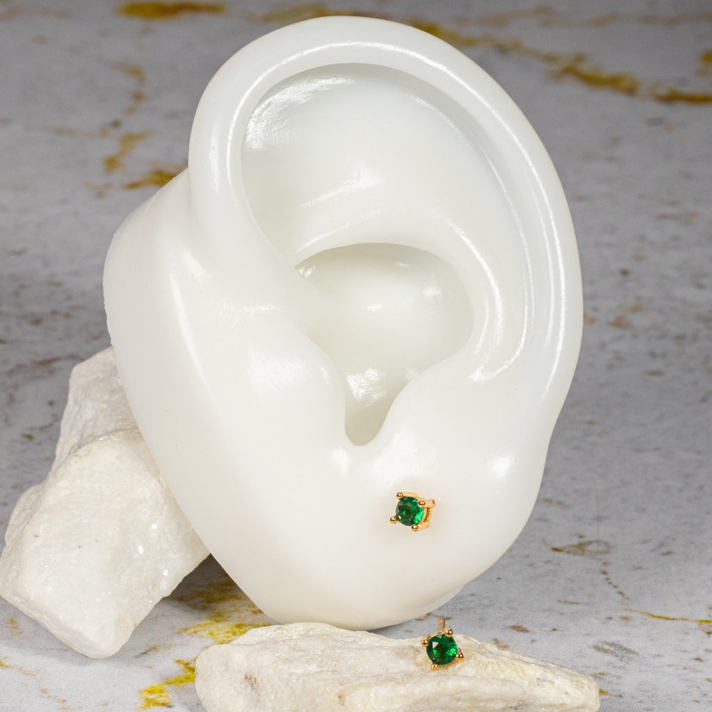 Topo zircón (3mm) Esmeralda