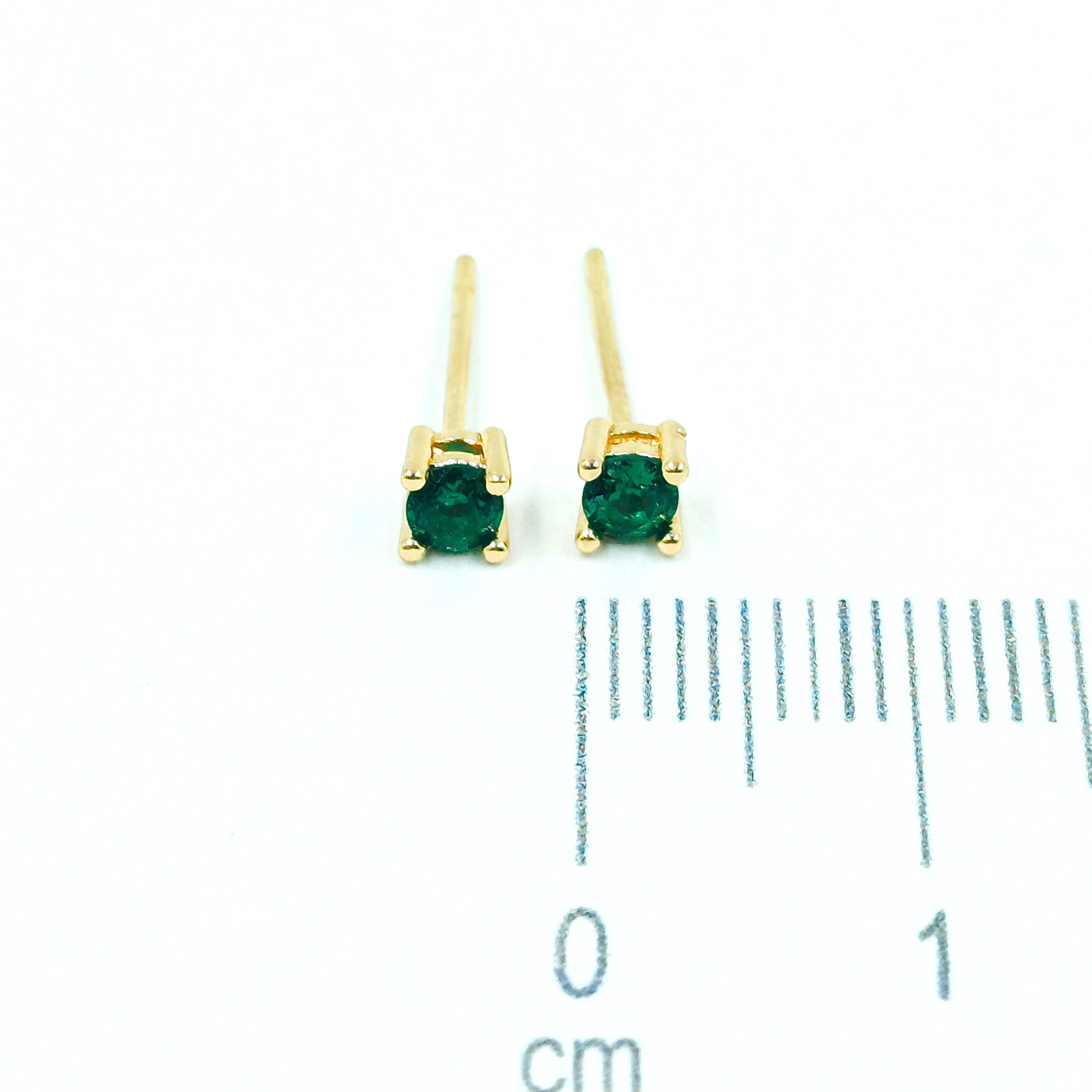 Topo zircón (3mm) Esmeralda