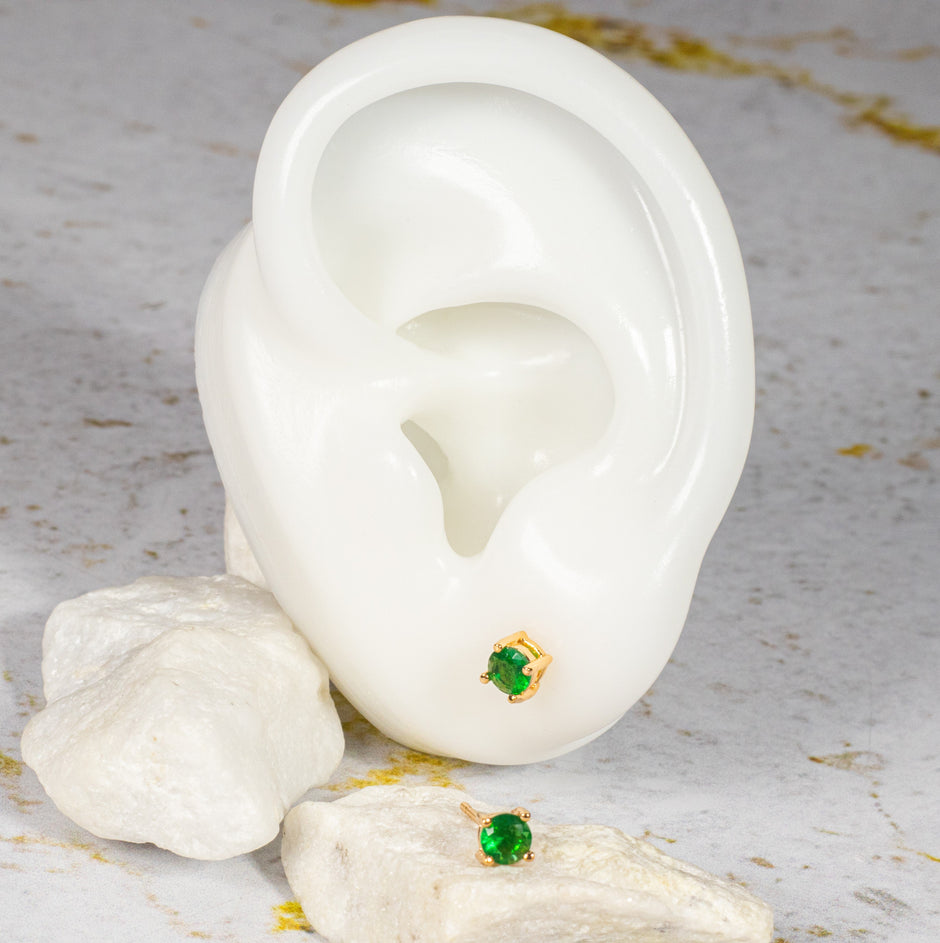 Topo zircon (4mm) Esmeralda